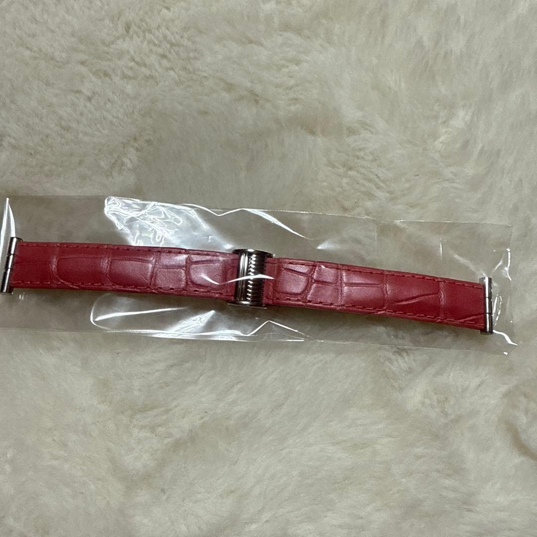ブシュロン　リフレ　ピンクレザーベルト クロコダイル