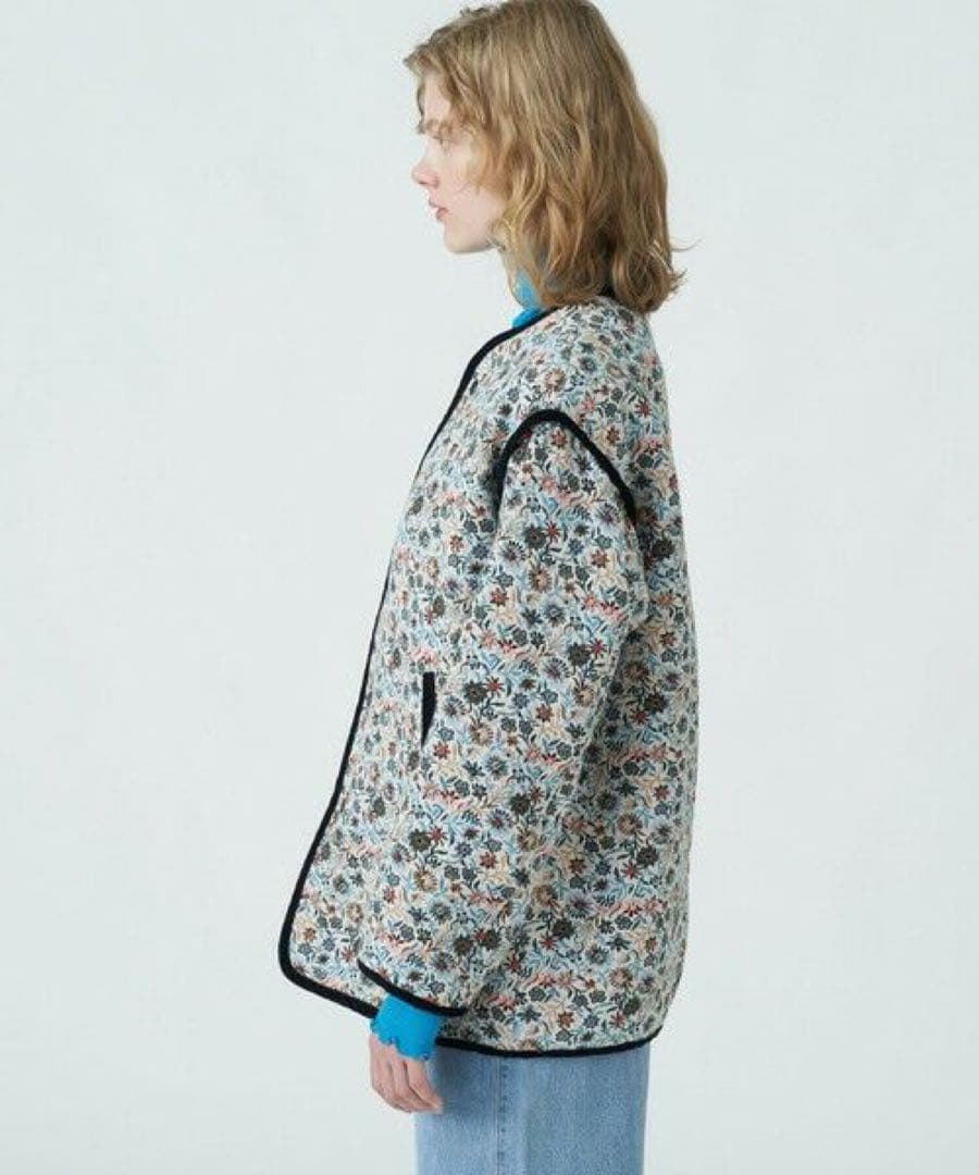 MACPHEE フローラルゴブラン ノーカラージャケット マカフィー　2023