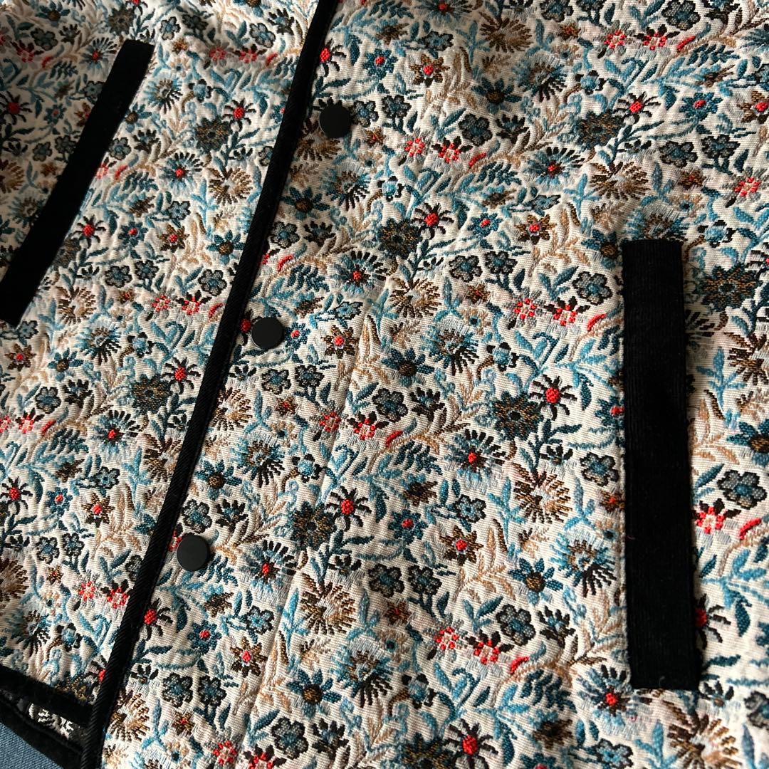 MACPHEE フローラルゴブラン ノーカラージャケット マカフィー　2023