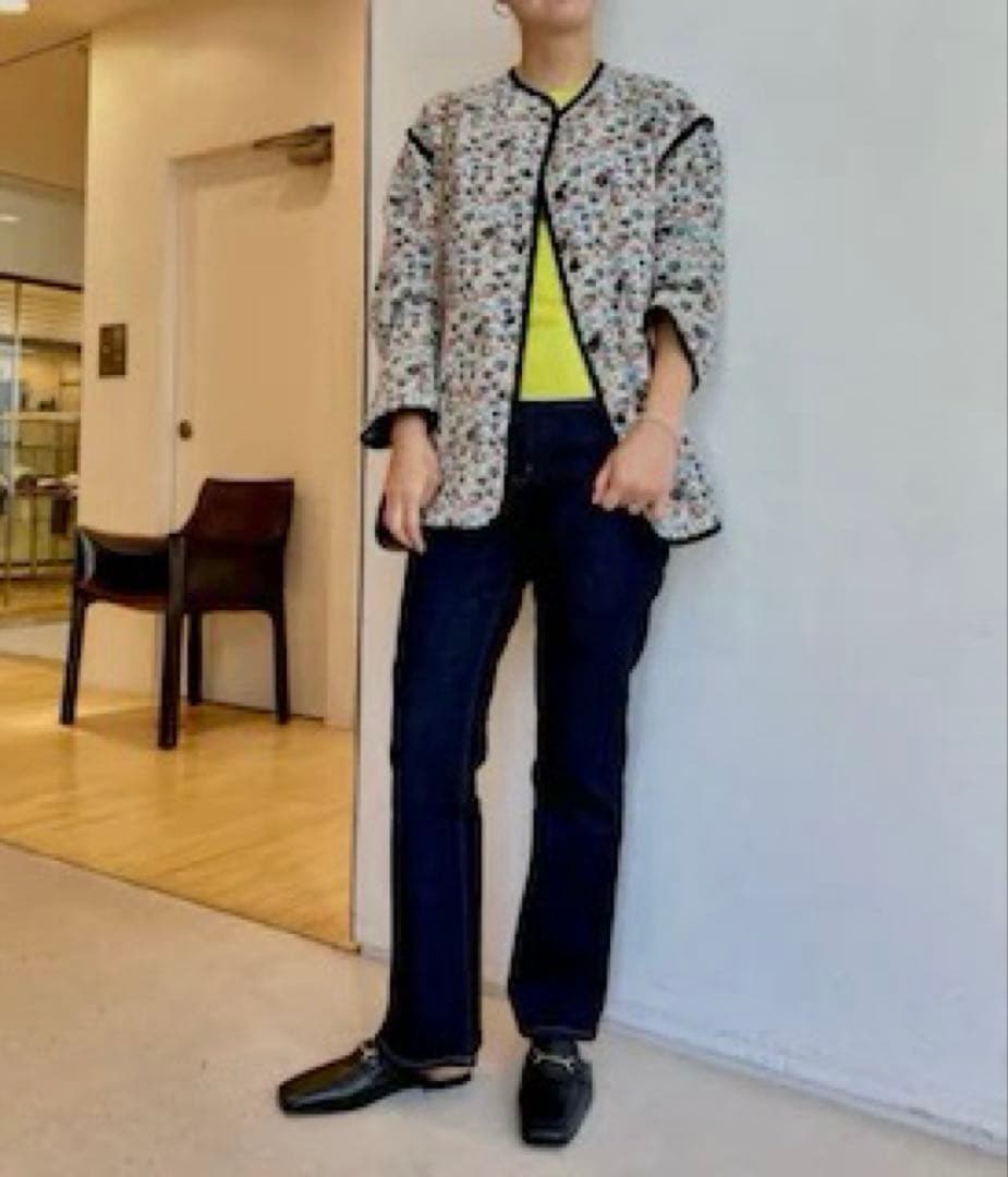 MACPHEE フローラルゴブラン ノーカラージャケット マカフィー　2023