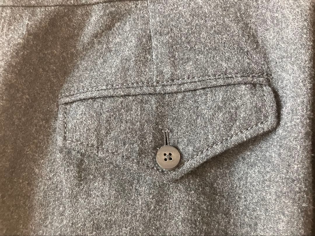 48 グレー　CARUSO スラックス　イタリア製