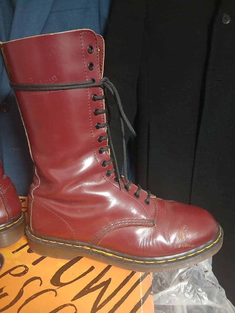 Dr.Martens　茶芯　英国製　70~80s