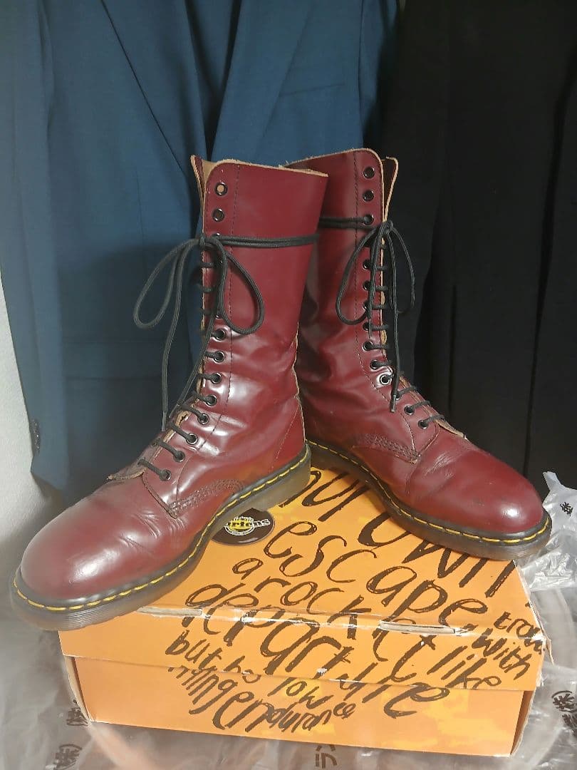 Dr.Martens　茶芯　英国製　70~80s
