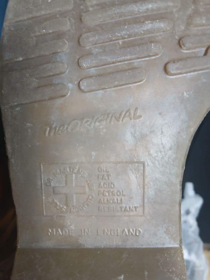 Dr.Martens　茶芯　英国製　70~80s