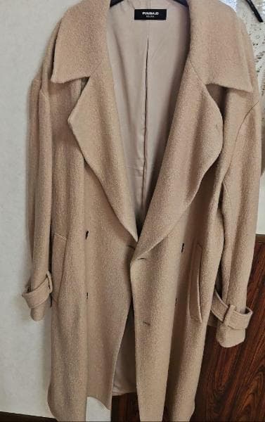 1PIU1UGUALE3 RELAX　ダブルブレストブークレロングコート