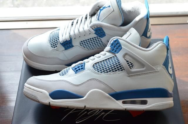 シューズ(男性用) Nike Air Jordan 4 Retro Industrial Blue