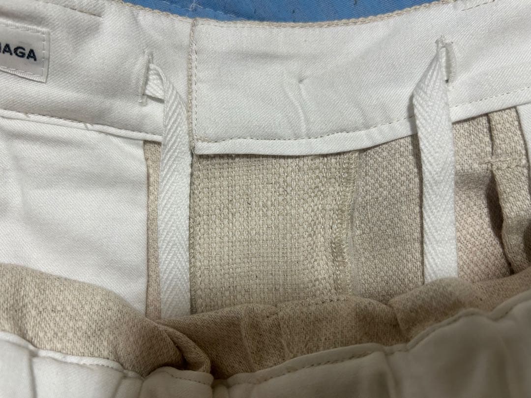 23AW WATARU TOMINAGA open knee リネンパンツ