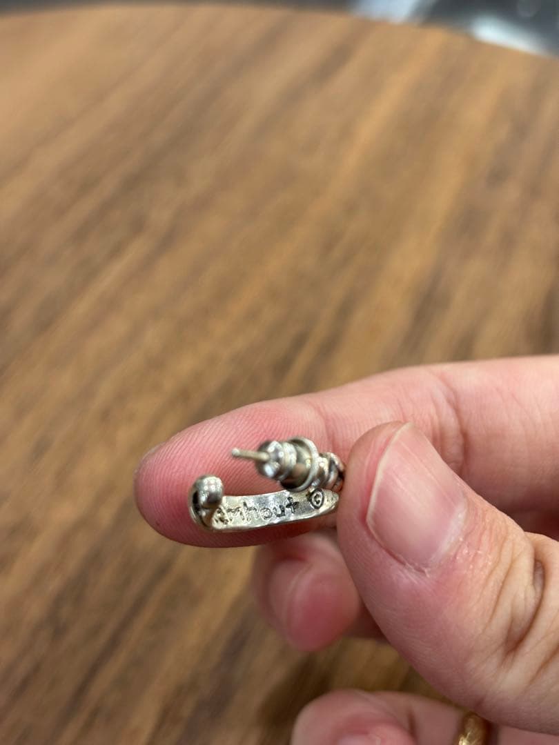 レナードカムホート ロンワンズ レイヴン フープピアス 925 シルバー