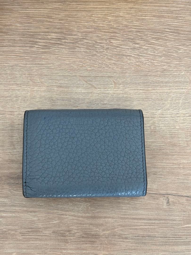 FENDI 三つ折り財布 ピーカブー　ブルー