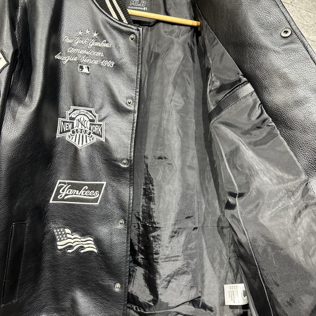 MLB ヤンキース　スタジャン　ジャケット　ブラック　105