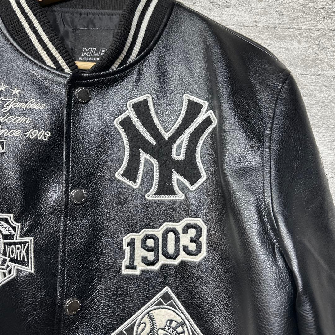 MLB ヤンキース　スタジャン　ジャケット　ブラック　105