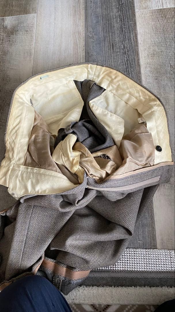 GIORGIO ARMANI ジョルジオアルマー 二 ブラウン系 ダブルスーツ