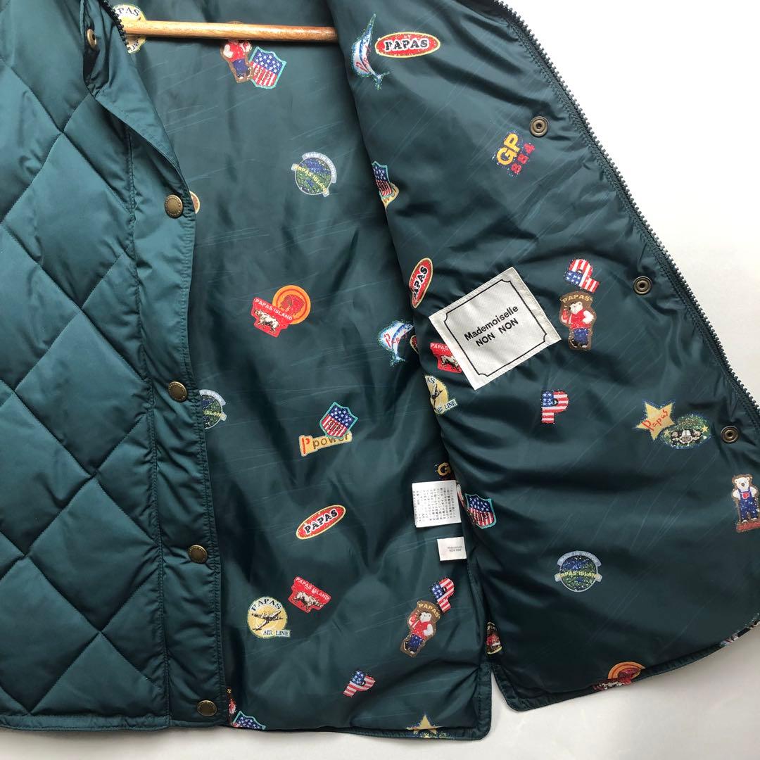 mademoiselle nonnonマドモアゼルノンノン ダウンベスト パパス