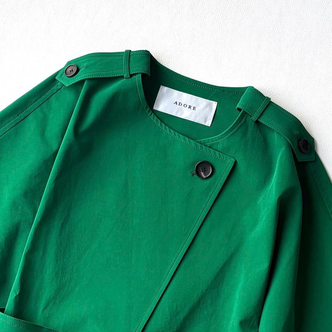 【未使用級】ADORE アドーア　エアドライストレッチコート　ポンチョ　23SS