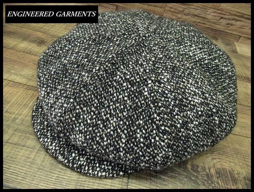 美品 エンジニアードガーメンツ 肉厚 ツイード 8パネル ビッグ キャスケット