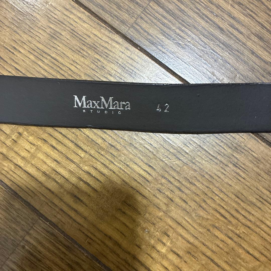 MaxMara Studio ブラック ロングコート