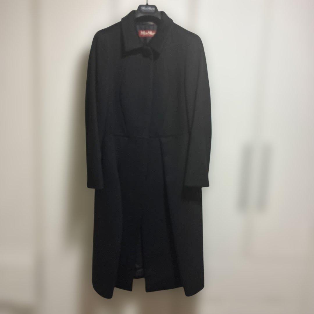 MaxMara Studio ブラック ロングコート
