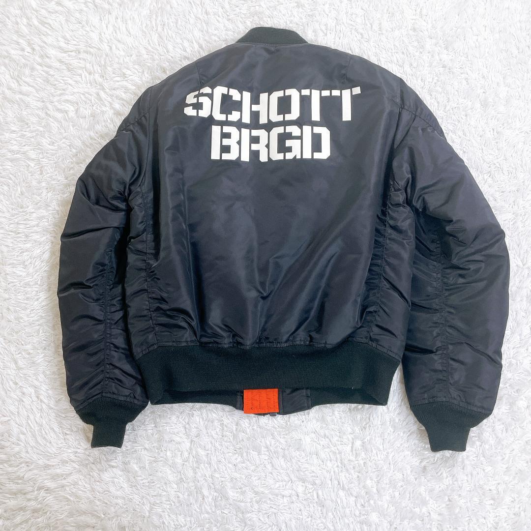 SCHOTT BASS BRIGADE MA-1 黒 リバーシブル サーモライト