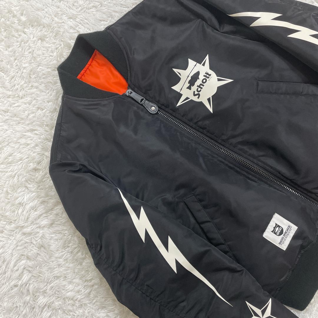 SCHOTT BASS BRIGADE MA-1 黒 リバーシブル サーモライト