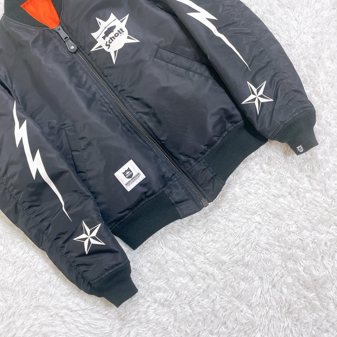 SCHOTT BASS BRIGADE MA-1 黒 リバーシブル サーモライト