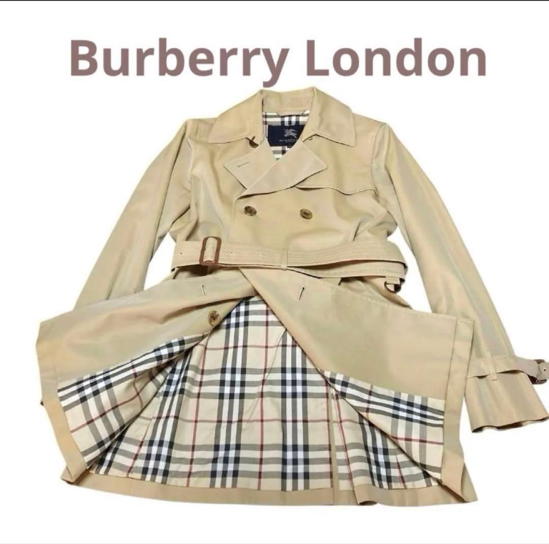 バーバリー　ロンドン トレンチコート ベージュ Lサイズ 40 ショート丈