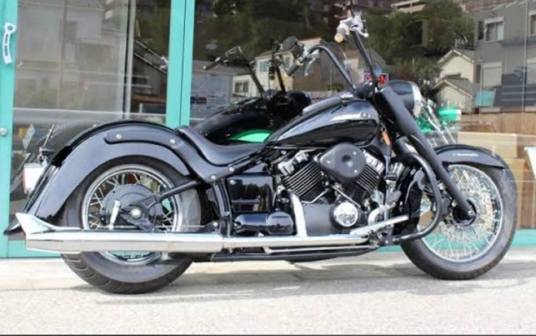 ドラックスター400クラシック　2in1 フィッシュテールマフラー