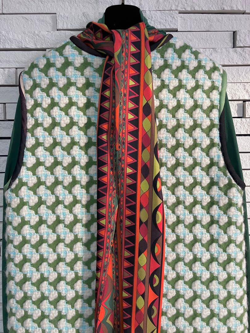 新品☆定価¥91,300 エミリオ プッチ スカーフ付 タートル カットソー M