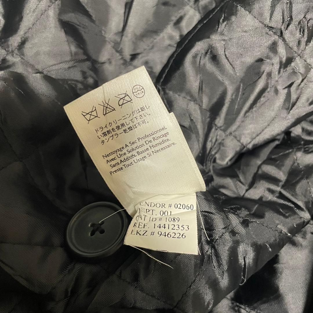 大きいサイズ【Eddie Bauer】ウールロングダブルチェスターコート 黒4L