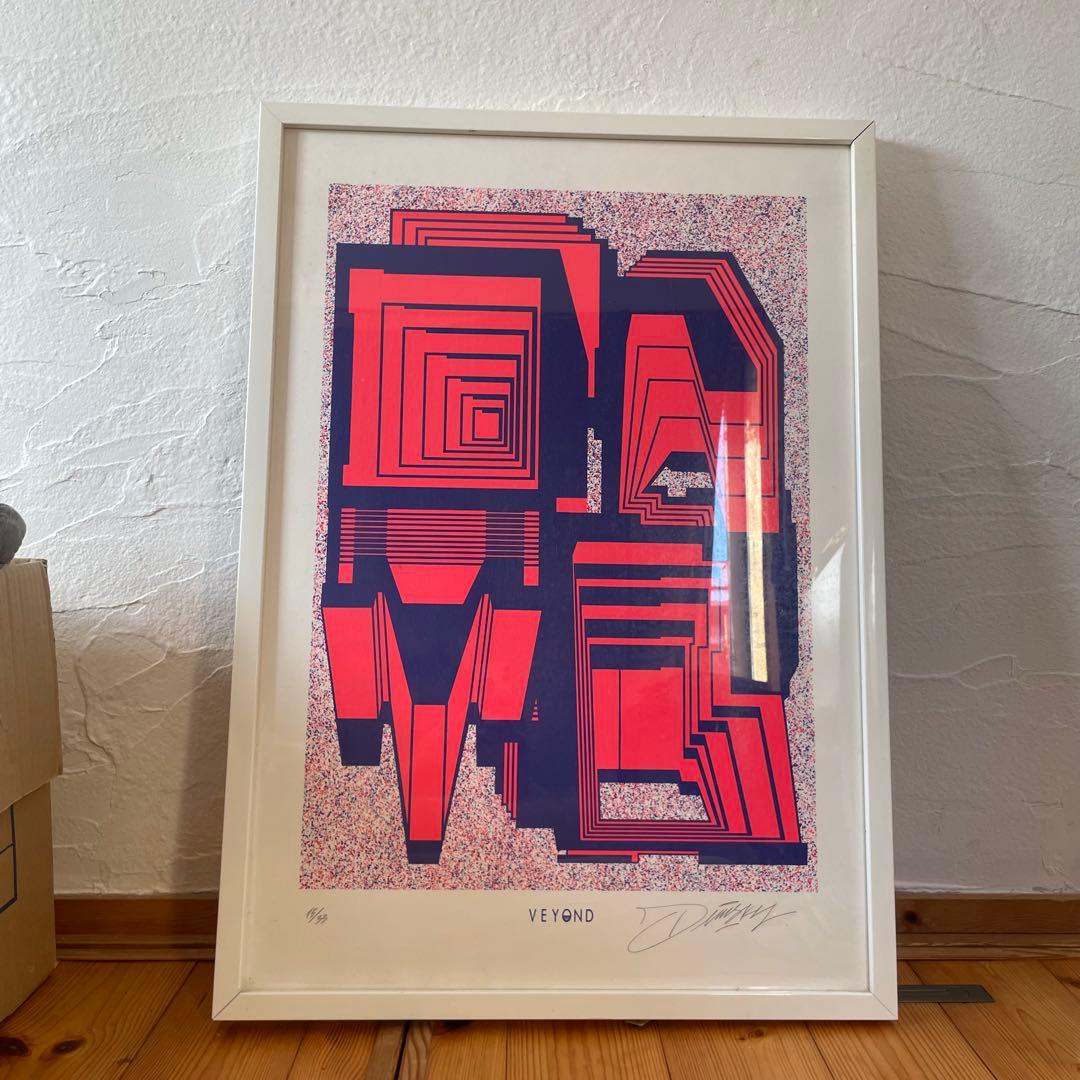 j.demisky veyond シルクスクリーン ポスター 額装