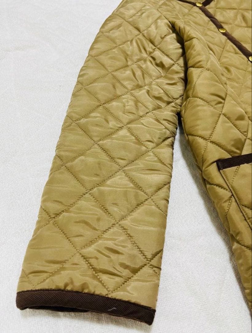 トラディショナルウェザーウェア　キルティングコート　ベージュ