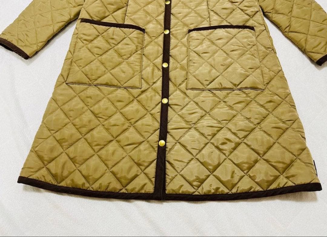 トラディショナルウェザーウェア　キルティングコート　ベージュ