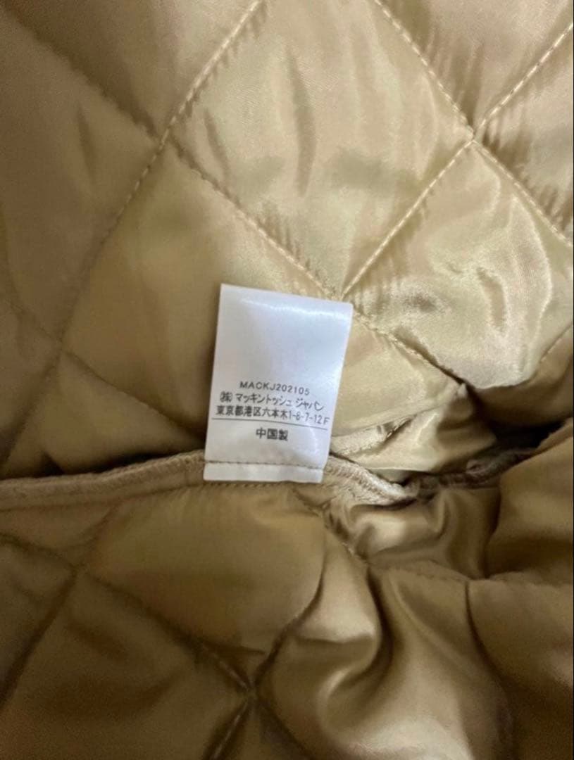 トラディショナルウェザーウェア　キルティングコート　ベージュ