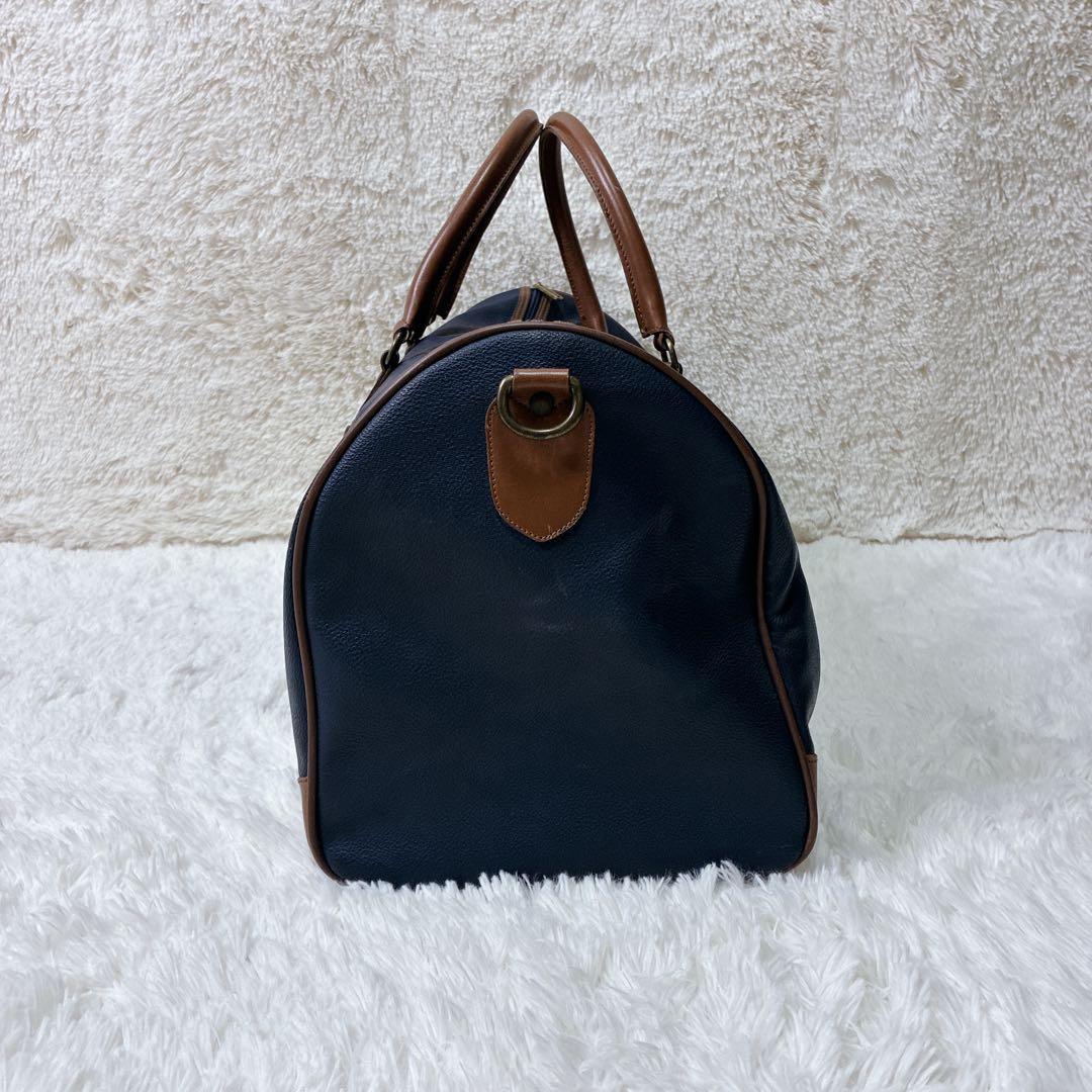 ヴィンテージ！　バーバリー 2way ボストンバッグ 大容量 ネイビー