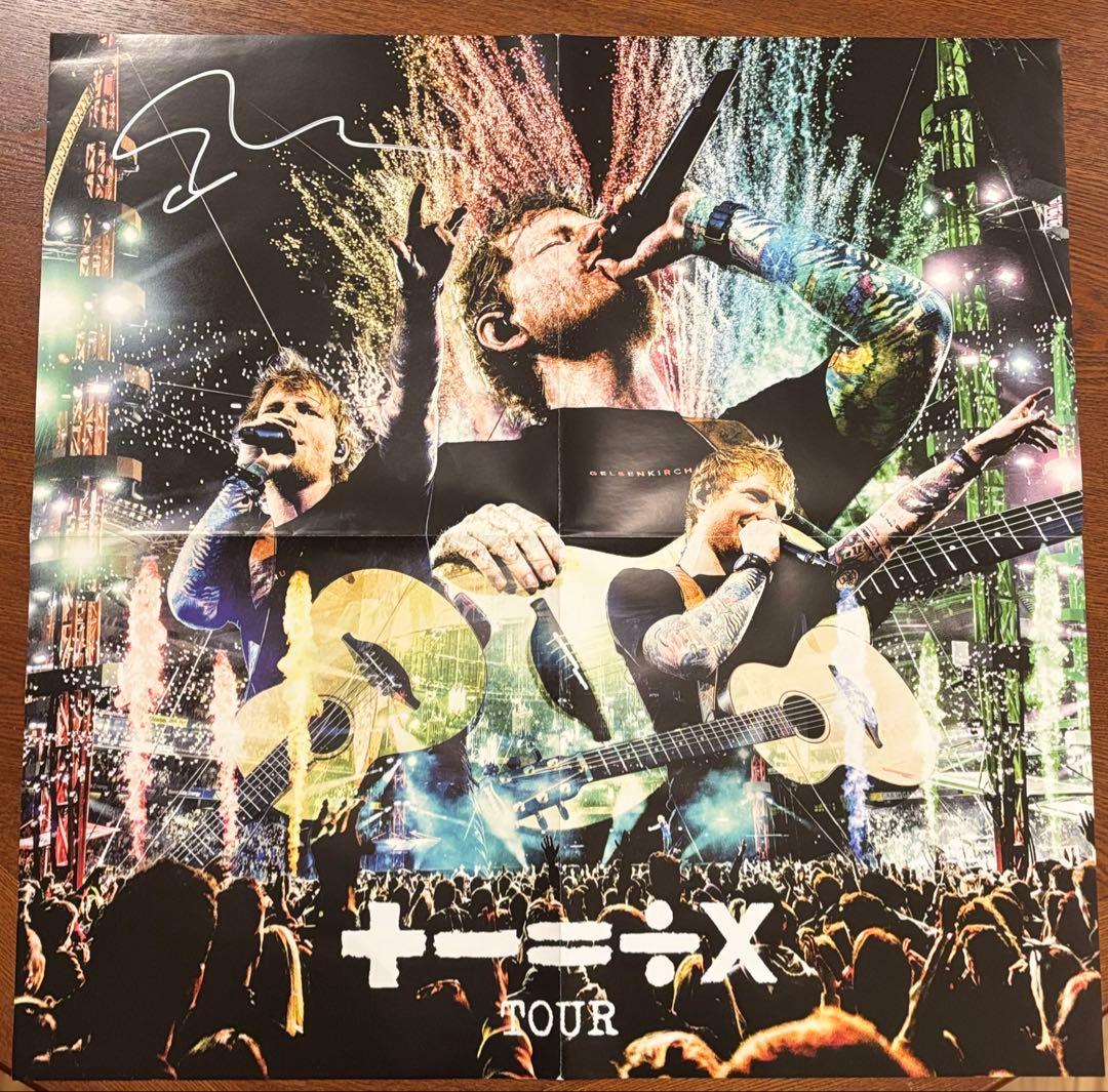 エドシーラン ライブ 2枚組　CD サイン入 ポスター　ラスト1