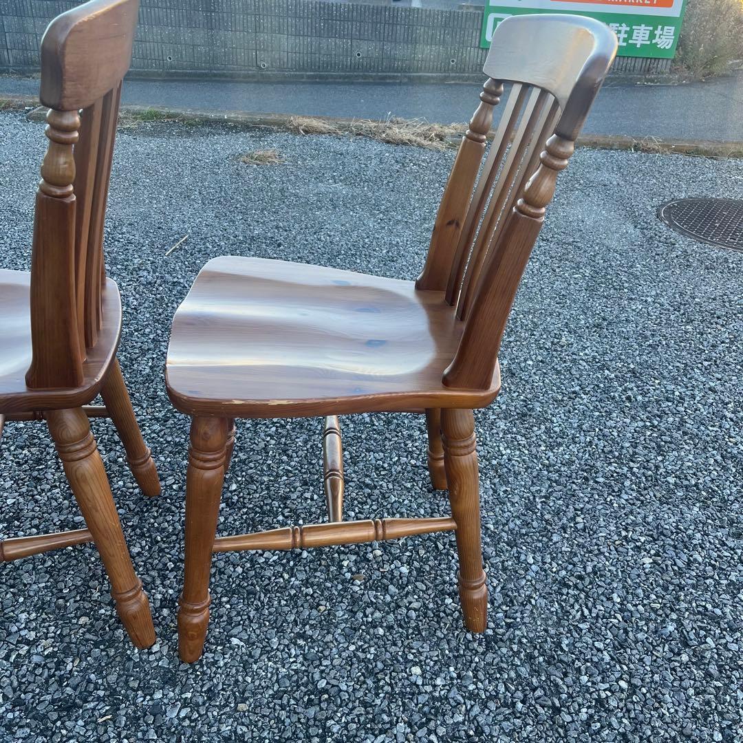 ①コスガ PROVINCE パイン無垢材 ダイニングチェア フレンチカントリー