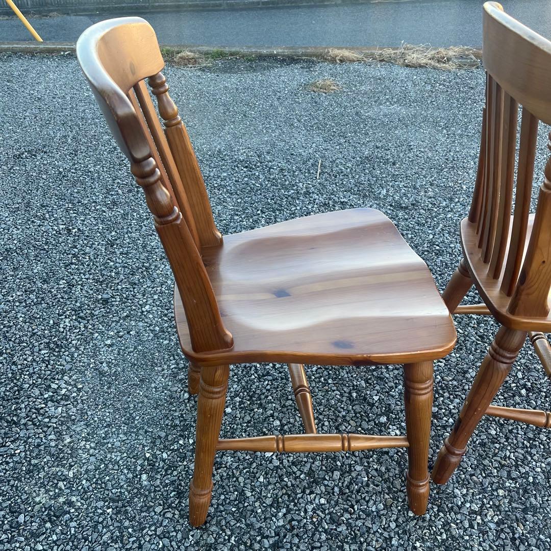 ①コスガ PROVINCE パイン無垢材 ダイニングチェア フレンチカントリー