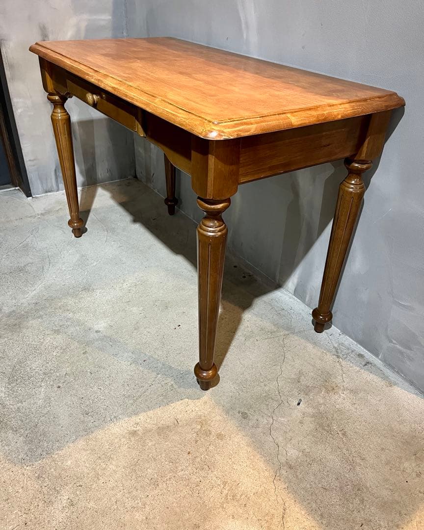 大晦日〜1/2限定価格　ヴィンテージ　ウッド　デスク テーブル　ドロワー