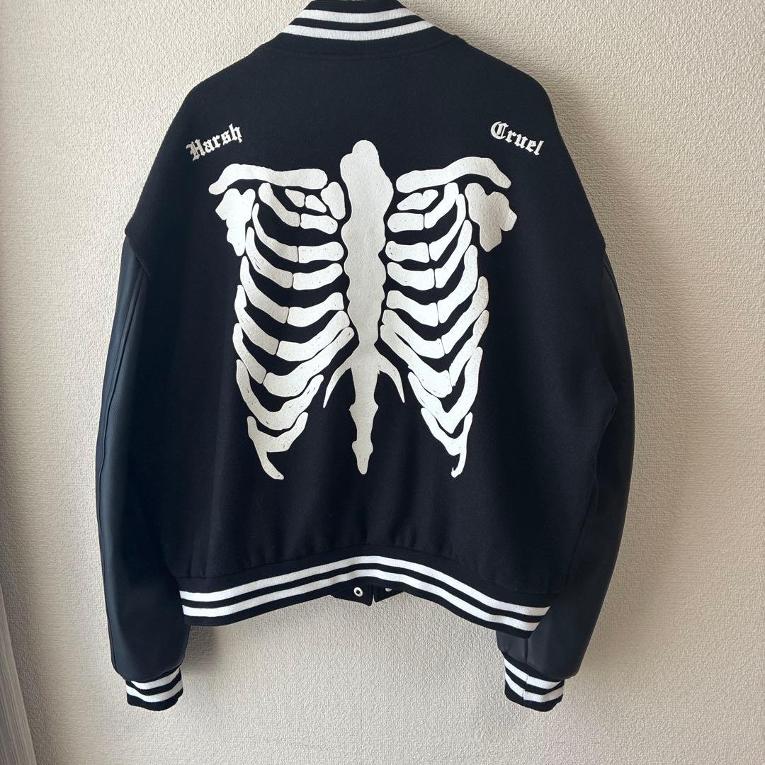 HARSHANDCRUEL スケルトンスタジャン M