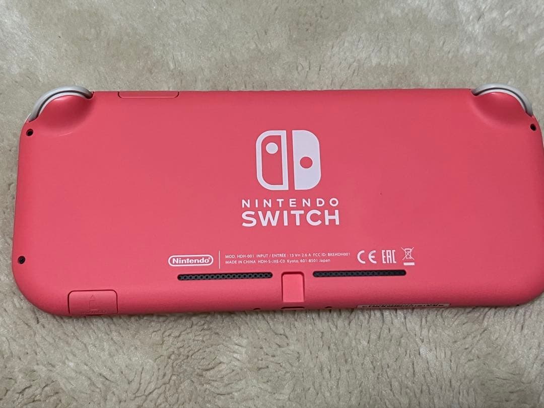 【動作確認済】Nintendo Switch Lite コーラルピンク　ソフト付