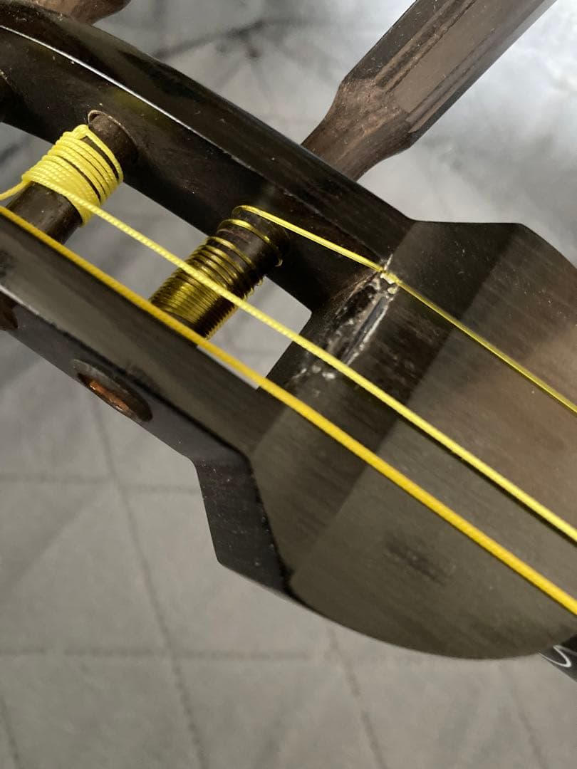 長唄三味線 丸打胴 撥2種　ハードケース付き