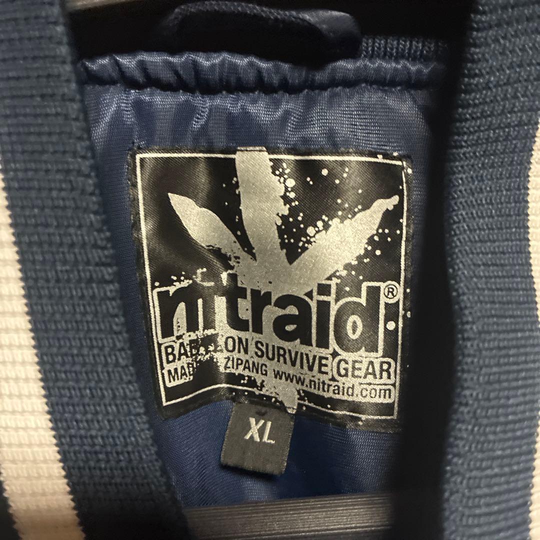 nitraid ナイトレイド　スタジアムジャンパー　ネイビー　XL Bboy