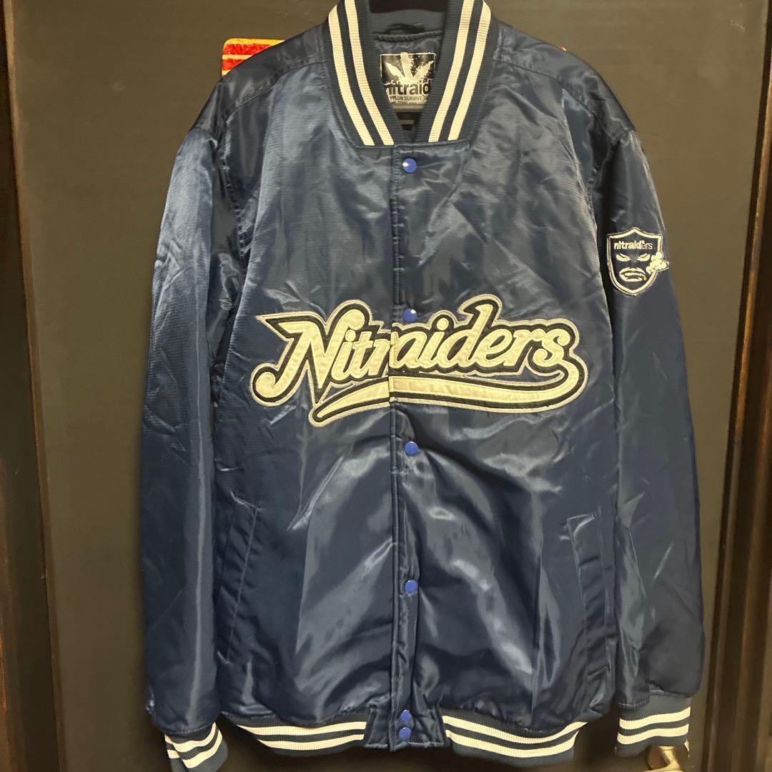 nitraid ナイトレイド　スタジアムジャンパー　ネイビー　XL Bboy