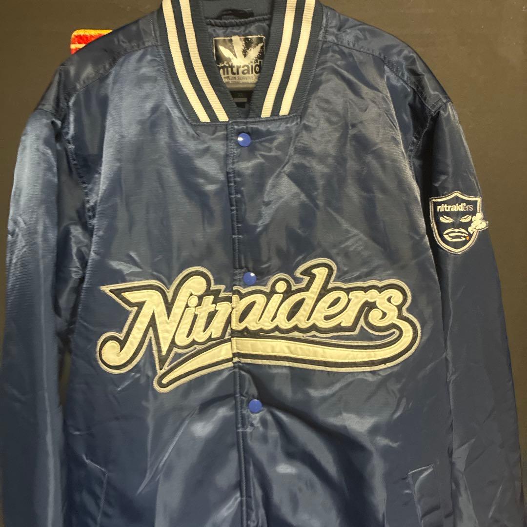 nitraid ナイトレイド　スタジアムジャンパー　ネイビー　XL Bboy