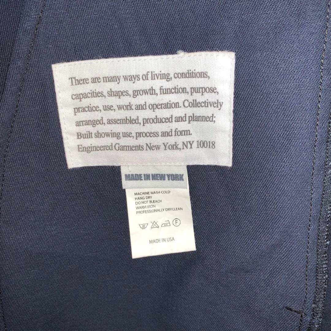 エプロン・三角巾 ENGINEERED GARMENTS/Long Apron/Navy