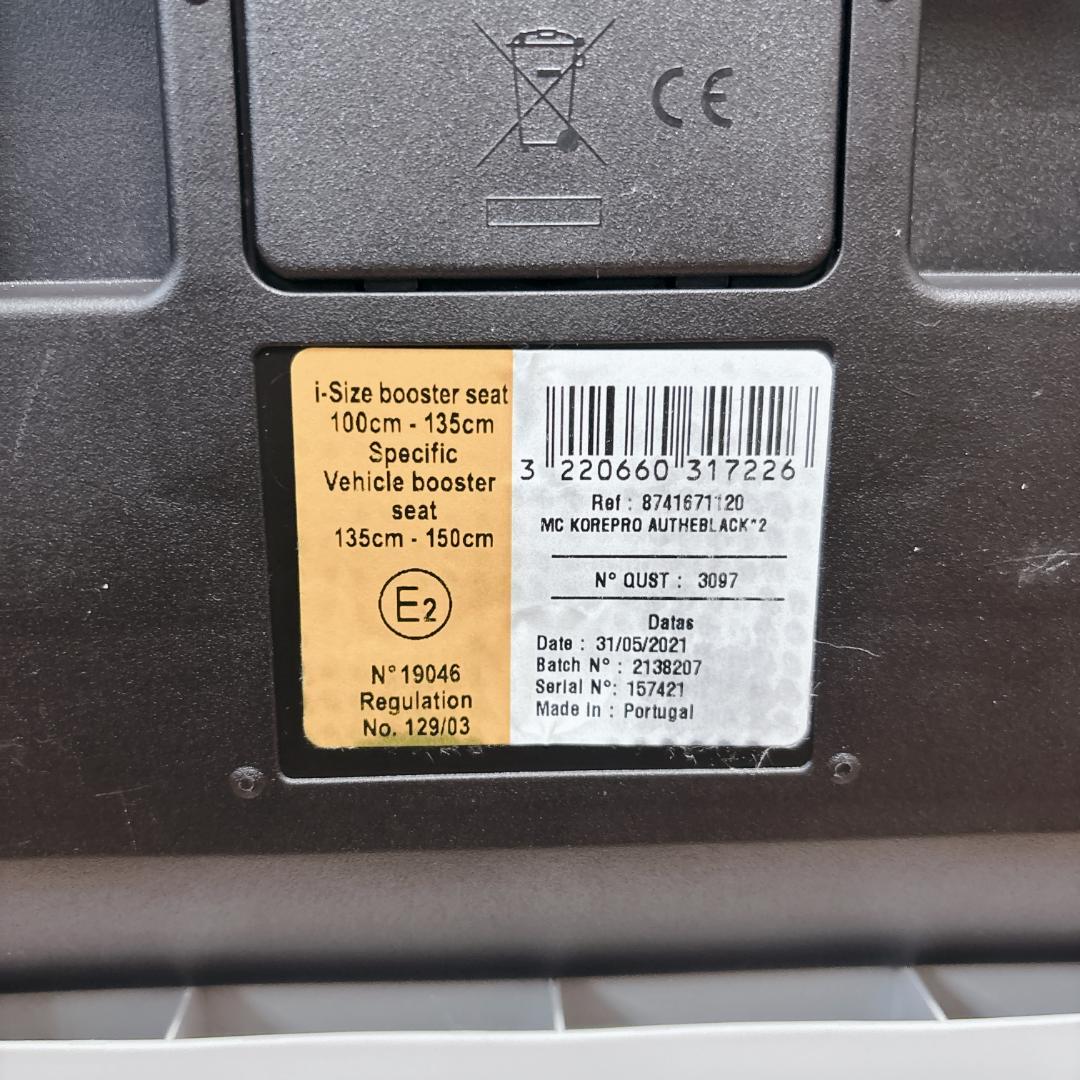 極美品 MAXI-COSI Core Pro i-Size ジュニアシート