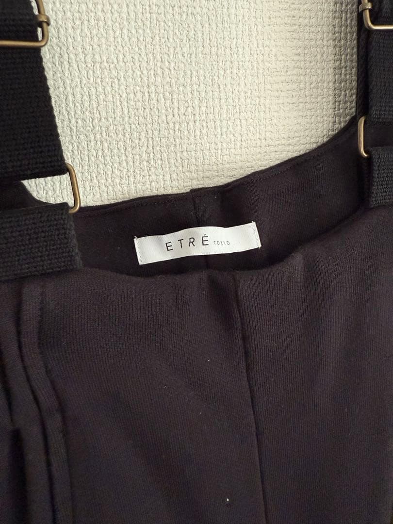 etre tokyo ハイライズミリタリースウェットパンツ　つなぎオールインワン