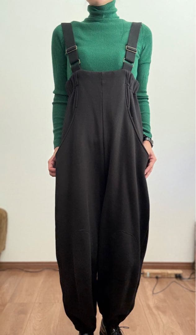 etre tokyo ハイライズミリタリースウェットパンツ　つなぎオールインワン