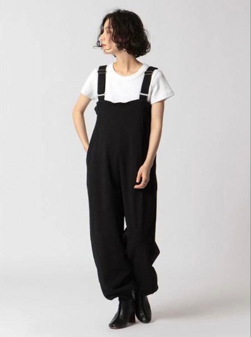 etre tokyo ハイライズミリタリースウェットパンツ　つなぎオールインワン