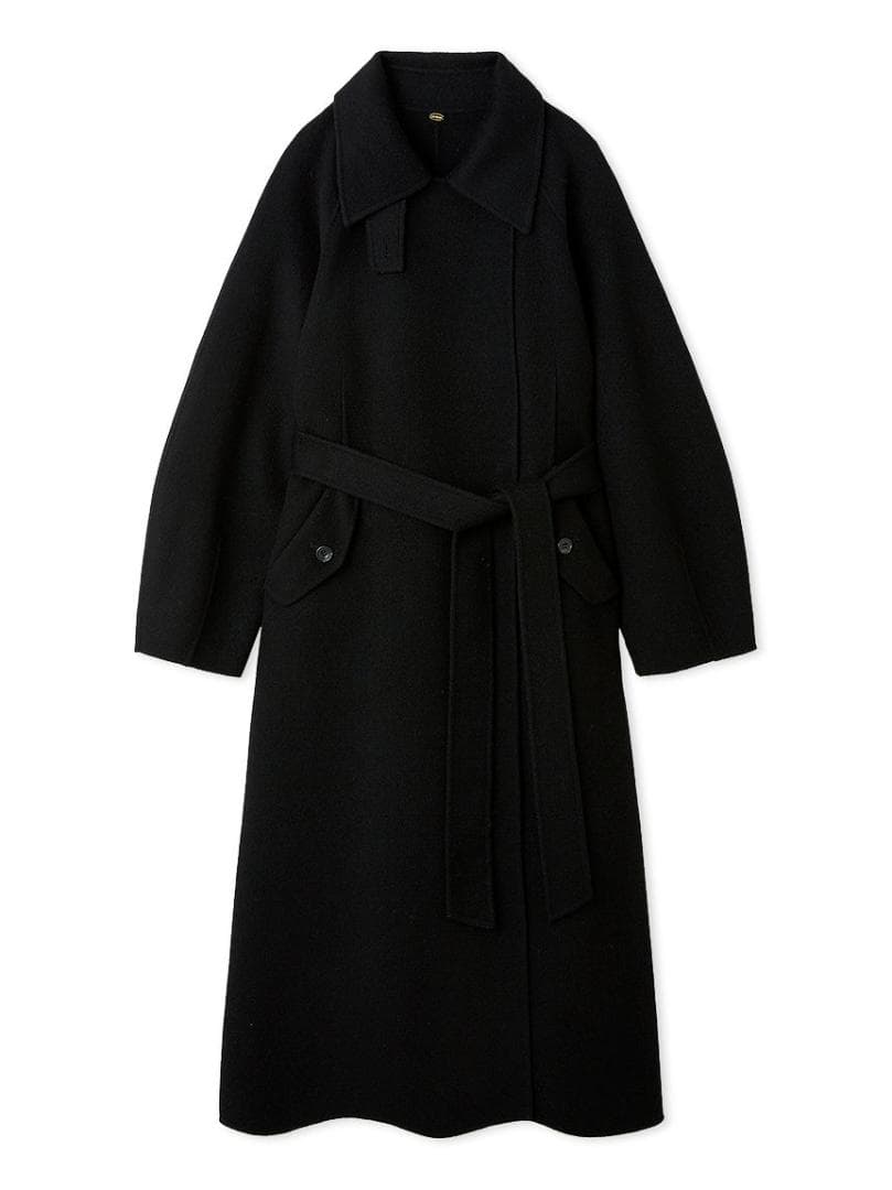 827 LILY BROWN ステンカラーリバーコート 黒　サイズ1　タグ付き