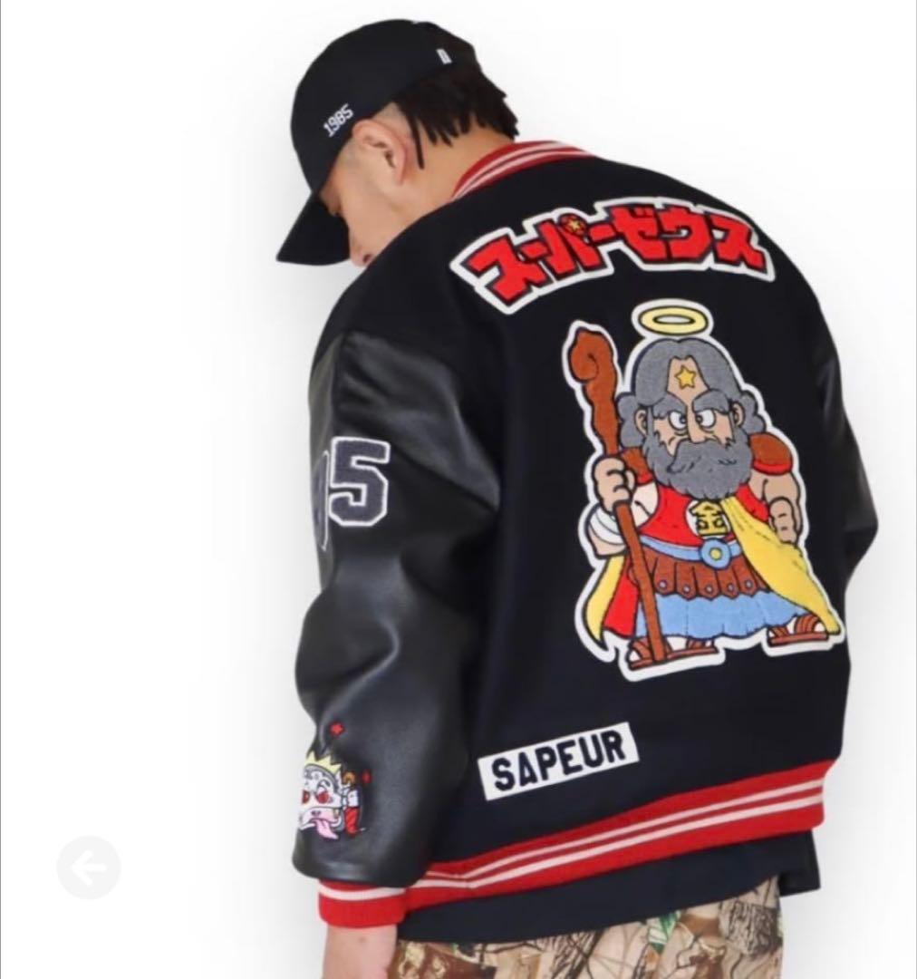 SAPEur サプール　ビックリマン　スタジャン 黒XXL